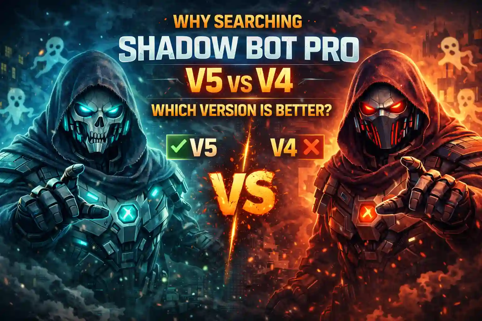 Shadow Bot Pro V5 vs V4 Comparison